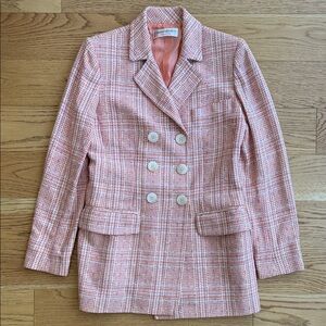 VINTAGE Yves Saint Laurent encore Double-Breasted Tweed Coat + Bonus Skirt